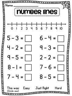 A number more than other number. First Grade Math Unit 5 Subtraction (Great for Distance ...