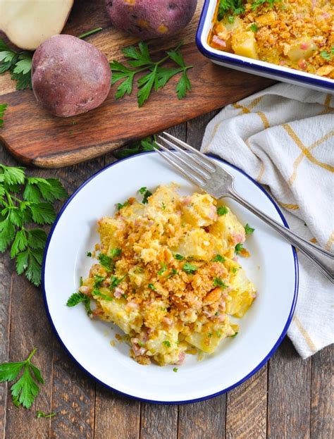 It has anything you could possible want in a side dish baked into a gooey, delicious package. Dump-and-Bake Cheesy Ham and Potato Casserole - The ...