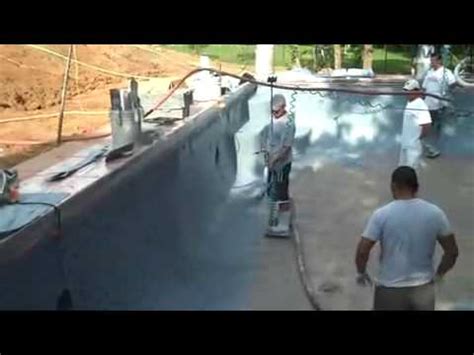 My opinion is it has been will see what pebble tec rep says. Pebble Tec being applied to a swimming pool - YouTube