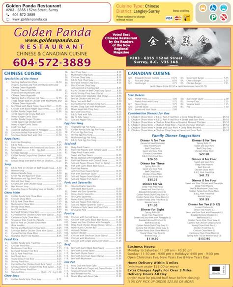 Like, share, subscribe for business enquiries contact: Golden Panda Restaurant Ltd - Surrey, BC - 203-6355 152 St ...