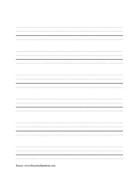 Printable Letter Lines Template Free Download