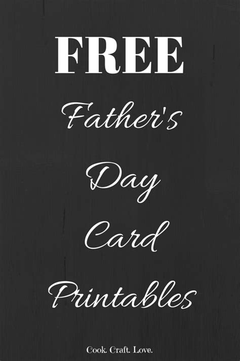 Fathers Day Card Free Printable