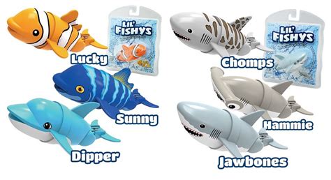 Lil Fishys Motorised Robotic Swimming Water Fish Shark Pets Toy Ebay