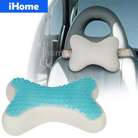 New 3d Car Headrest Sleep Cool Gel Pillow Cooling Memory Foam Massage Neck Pain Seat Travel