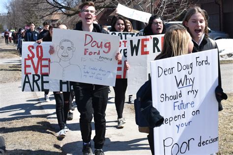 Hundreds Of Local Students Walk Out In Protest Of Cuts 9 Photos