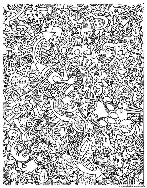 Adult Big Mess Coloring Pages Printable