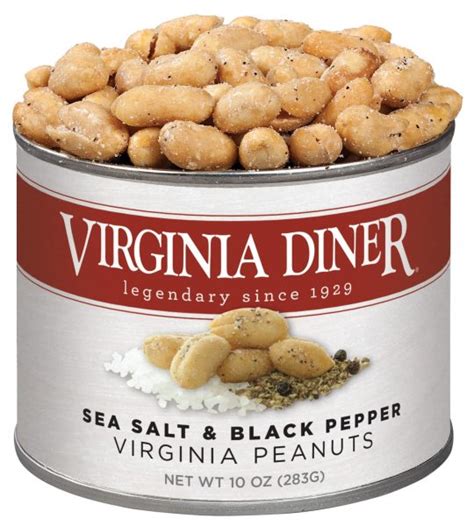 Virginia Diner Salt And Pepper Peanuts 10 Oz Midwest Distribution