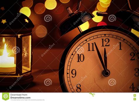 Vintage Alarm Clock Is Showing Midnight It Is Twelve O Clock