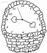 Clock Coloring Pages Kids Color Cuckoo Cool2bkids Clocks Printable Basket Wall Grandfather sketch template