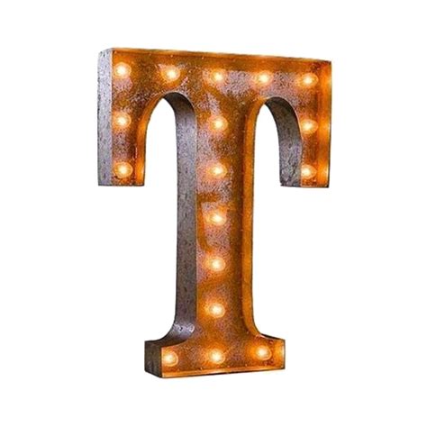 Vintage Marquee Letter T