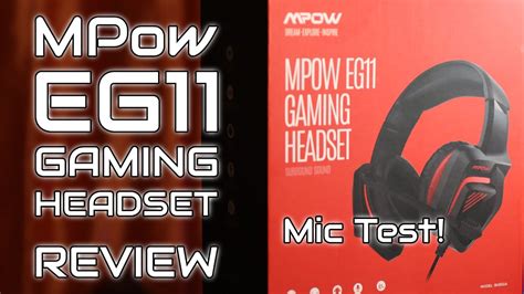 Mpow Eg11 Gaming Headset Review And Mic Test Youtube