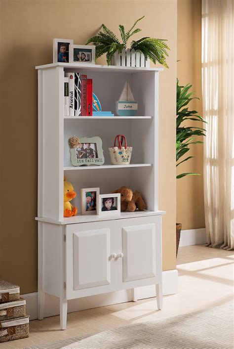 Maybe you would like to learn more about one of these? Laurana 3-Shelf White Wood Bookcase - 2kfurniture