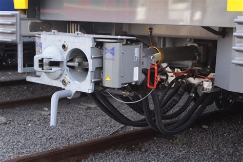 Nice And Shiny Scharfenberg Couplers On An Xtrapolis Train Yet To
