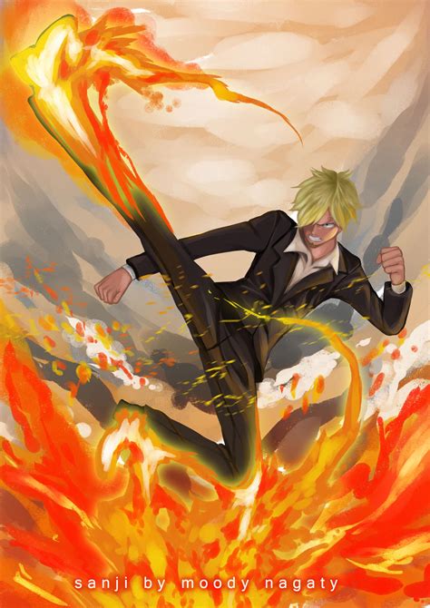 Sanji Kick By Nagaty By Moodipainterasican16 On Deviantart