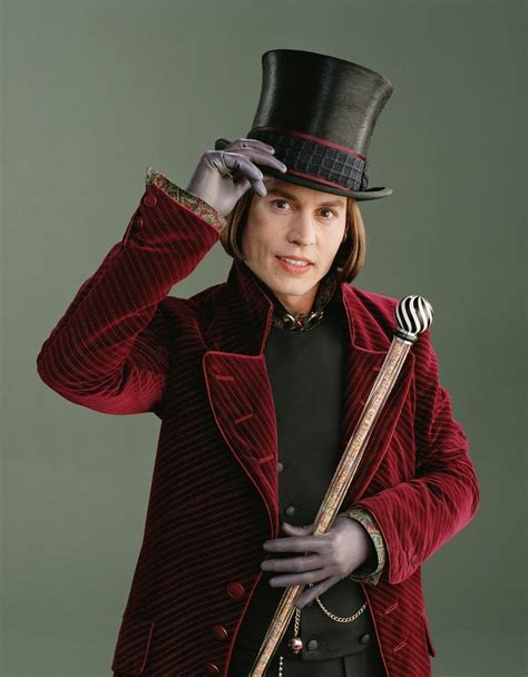 Johnny Depp As Mr Willy Wonka In Charlie And The Chocolate Factory