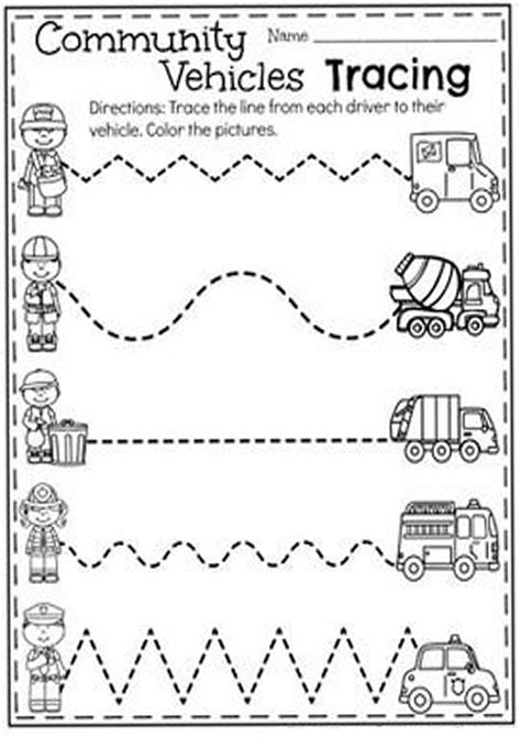 tracing lines worksheets   year olds  tracing generator