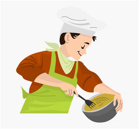 Cooking Png Boy Cooking Cartoon Transparent Png Kindpng