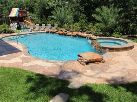Natural Free Form Swimming Pools Design 241 — Custom Outdoors
