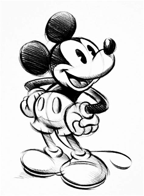Mickey Mouse Sketch Drawing At Explore Collection