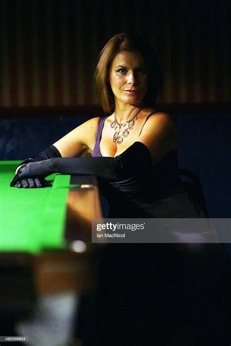 Snooker Referee Michaela Tabb Posses For Photographs At Her Local