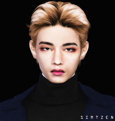 Download Sims 4 Cc Bts Taehyung Facemask Overlay 심즈 4 페이스 마스크 심즈