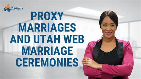 Proxy Marriages And Utah Web Marriage Ceremonies Freedom Migration