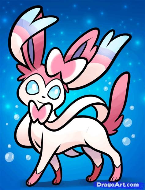 How To Draw Sylveon Sylveon From Pokemon Step By Step Pokemon