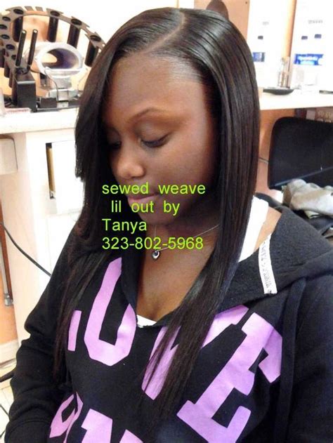 Full Head Sewed In Weave With Lil Out To Cover Tracksnatural Look
