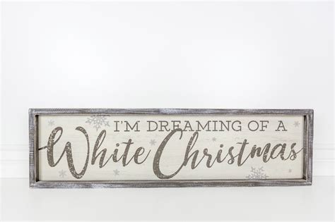 Im Dreaming Of A White Christmas Wooden Sign Christmas Crafty White