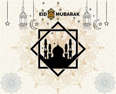 Premium Vector Islamic Eid Festival Greeting Card Design