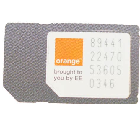 Buy Orange Pay As You Go Sim Card Free Delivery Currys