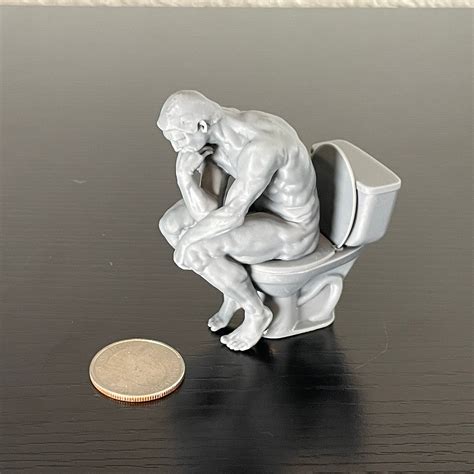 The Thinker Toilet Edition Etsy Australia