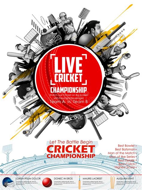 Batteur Et Lanceur Jouant Les Sports 2019 De Championnat De Cricket