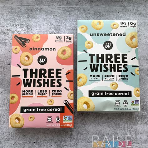 Three Wishes Grain Free Cereal Review Cinnamon And Unsweetened