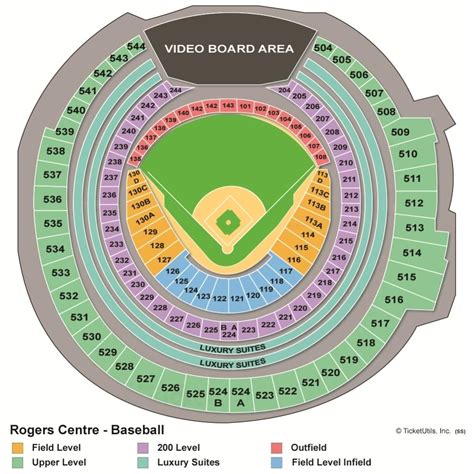 Plan Rogers Centre Baseball Carte Rogers Centre Baseball Canada