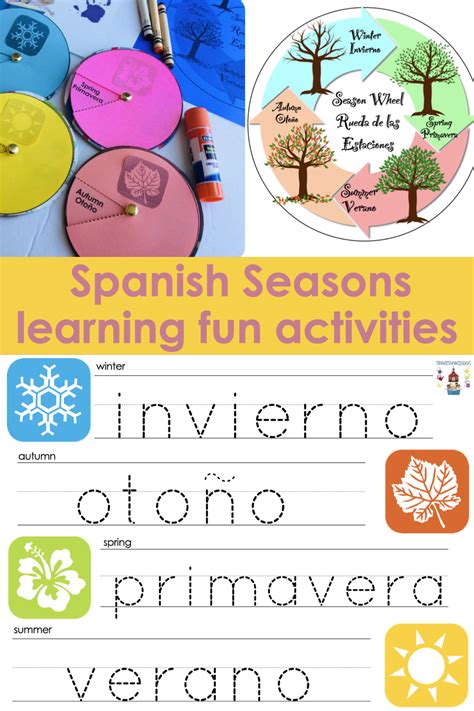 Seasons Of The Year Spanish Lesson Spanish4kiddos