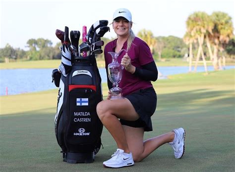 On the golf course with matilda castren: First Pro Win for Matilda Castren