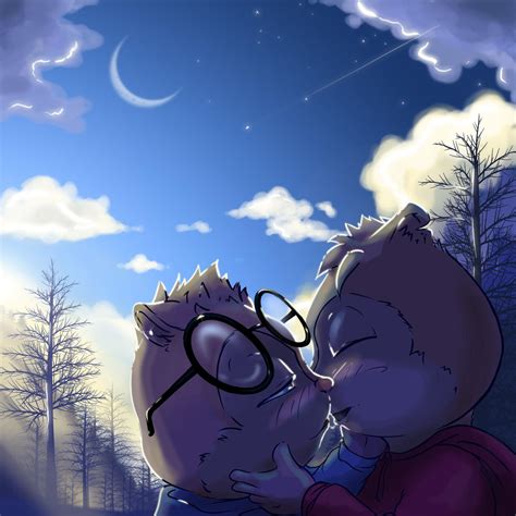 Alvin And Simon Kiss Of Dawn By Su Frank On Deviantart