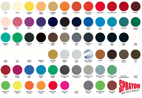 Ts Color Paint Color Guide Paint Color Chart Spray Pa
