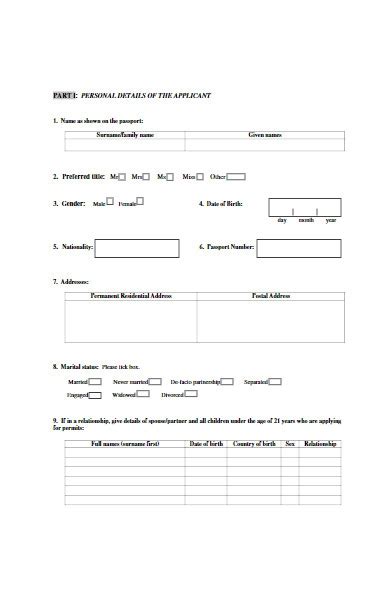 Free 50 Work Forms In Pdf Ms Word