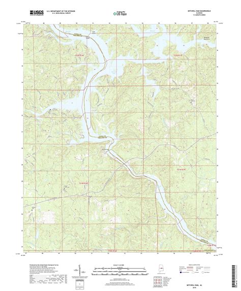 Mytopo Mitchell Dam Alabama Usgs Quad Topo Map