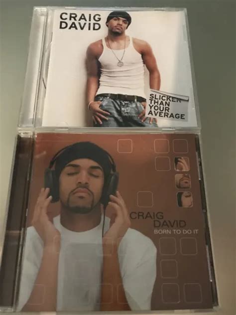 Lot Of 2 Cds Craig David Slicker Than Your Average And Born To Do It 7
