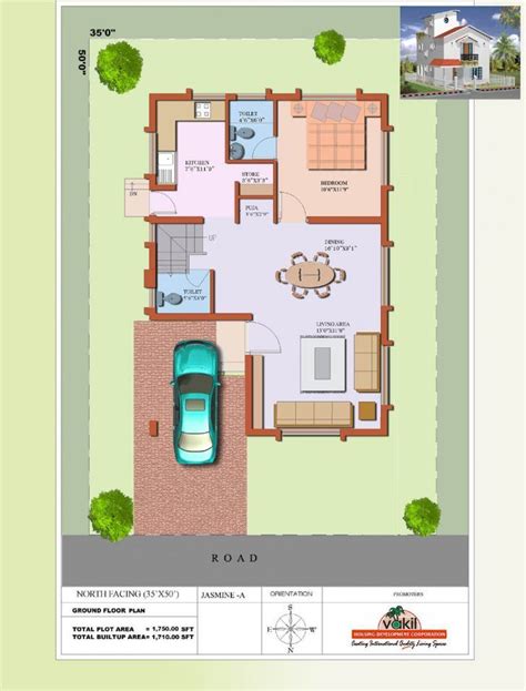 20x50 house plans kitchen and living space interior. 2 bedroom floorplan 800 sq ft north facing House Plan East ...