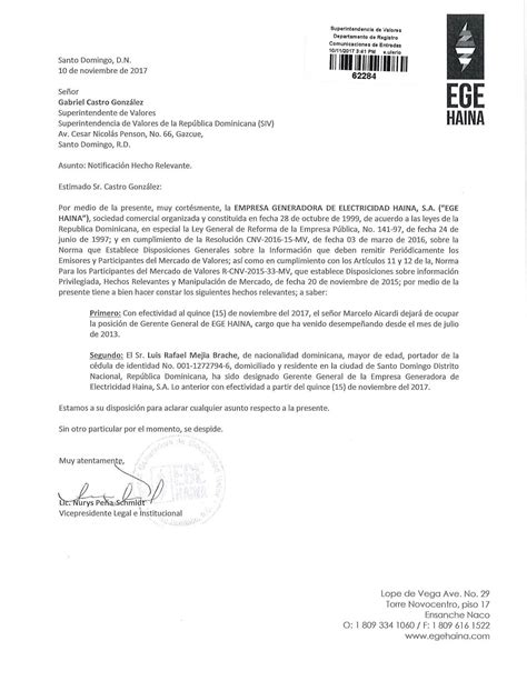 Carta Acuse De Recibo