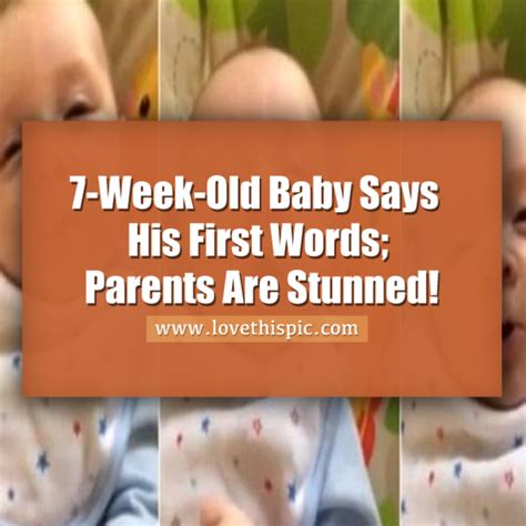 7 Week Old Baby Speaks His First Words Parents Are Stunned By What He Says
