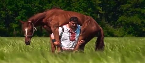 Viral video of man carrying horse true, but no snake | AGDAILY
