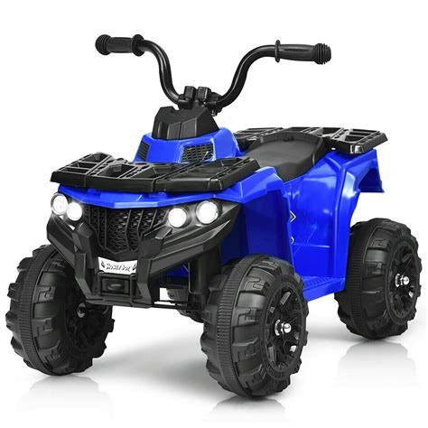 Gymax 6v Battery Powered Kids Ride On Atv 4 Wheeler Quad W Mp3 And Led