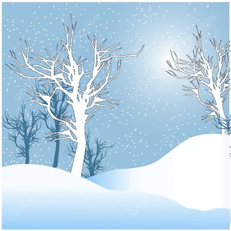 Snow Scene Vector Png Images Small Fresh Snow Scene Vector Map Small