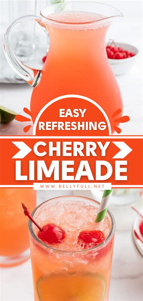 Cherry Limeade Sonic Copycat Cherry Limeade Limeade Drink Recipes