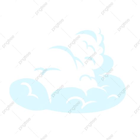 Nuvens Bonitos Azuis Brilhantes Dos Desenhos Animados Png Desenho